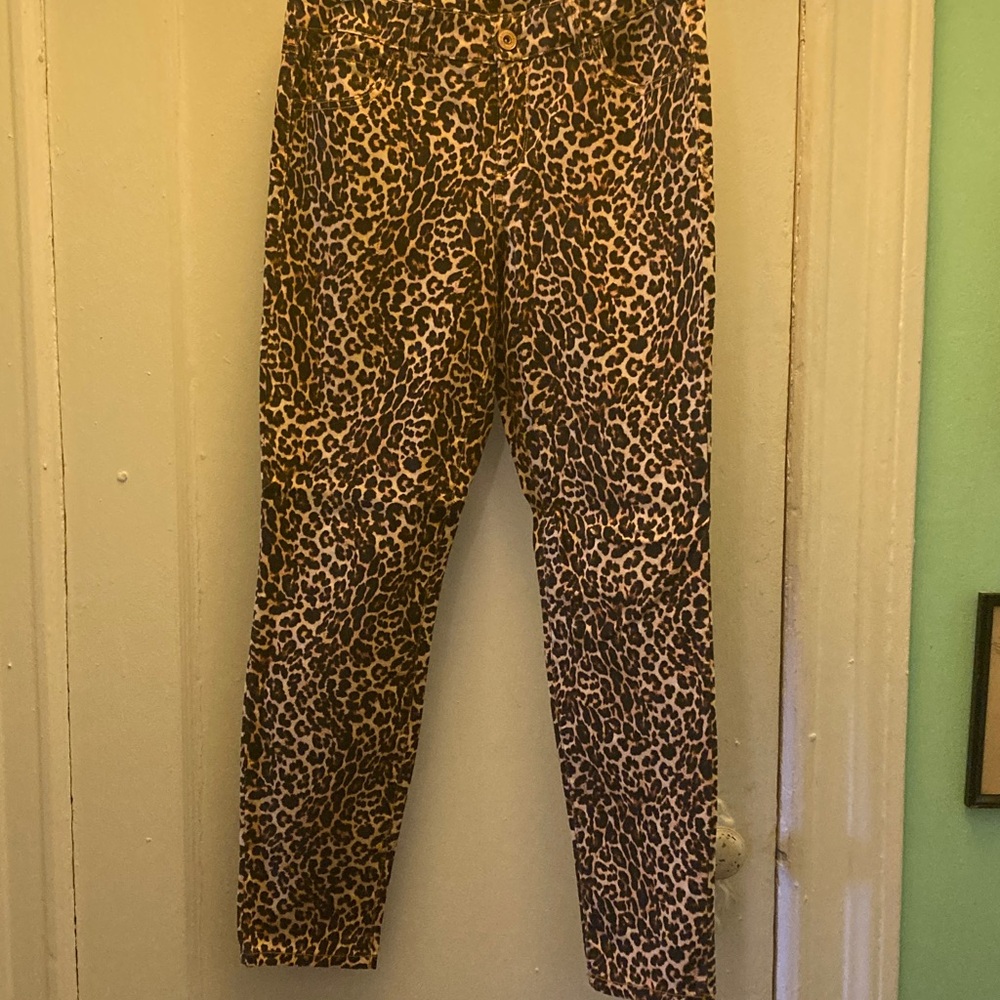 Leopard Print Jeans 8P